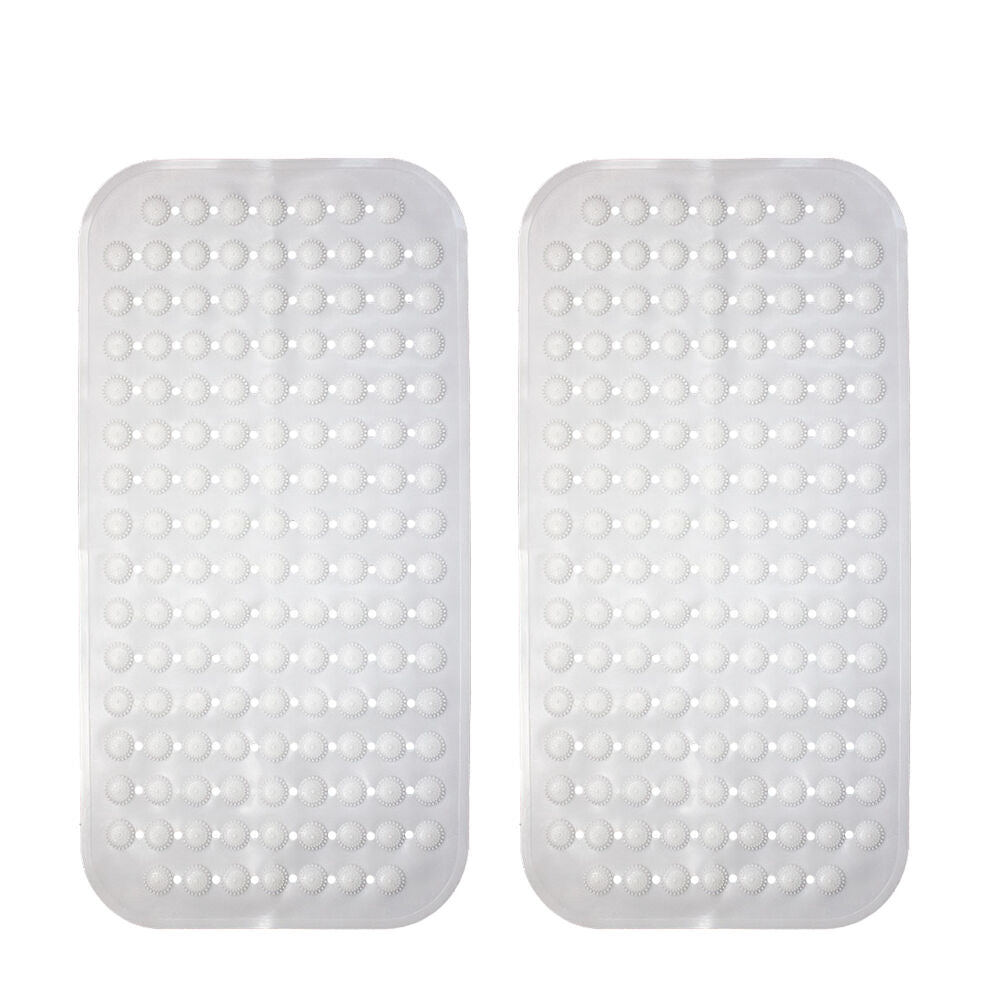 Safe Home Care Bath Mat Anti Slip Shower Suction Cup 70 x 35cm Pack of 2