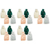 Health & Beauty Plush Pom Pom Hot Water Bottle Cover Assorted Colours - Random Colour Supplied Pack of 5