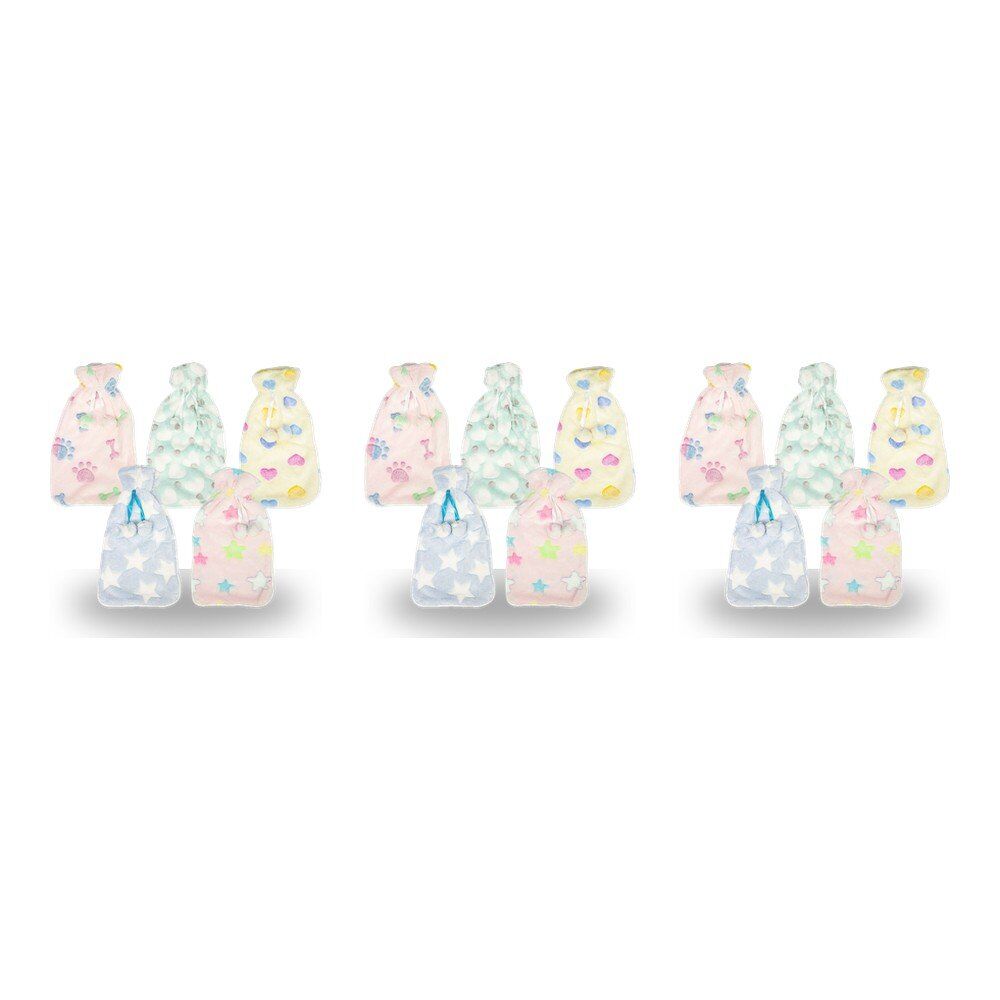 Health & Beauty Plush Pom Pom Hot Water Bottle Cover Assorted Prints - Random Design Supplied Pack of 3