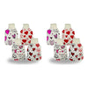 Health & Beauty Knitted Hot Water Bottle Cover Heart Prints - Random Design Supplied Pack of 2