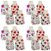 Health & Beauty Knitted Hot Water Bottle Cover Heart Prints - Random Design Supplied Pack of 4