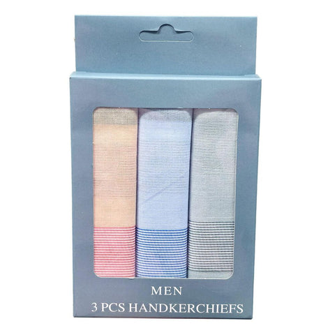 Crewman Men's Handkerchiefs Pack of 3 Assorted Colours