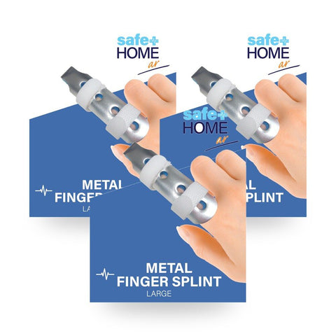Safe Home Care Finger Splint Metal Large Pack of 3