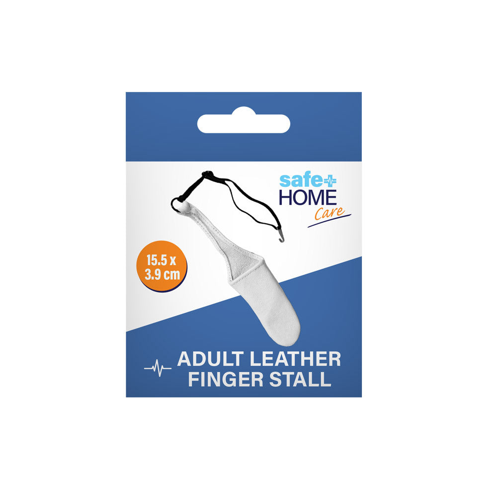 Safe Home Care Adult Leather Finger Stall 15.5 x 3.9cm