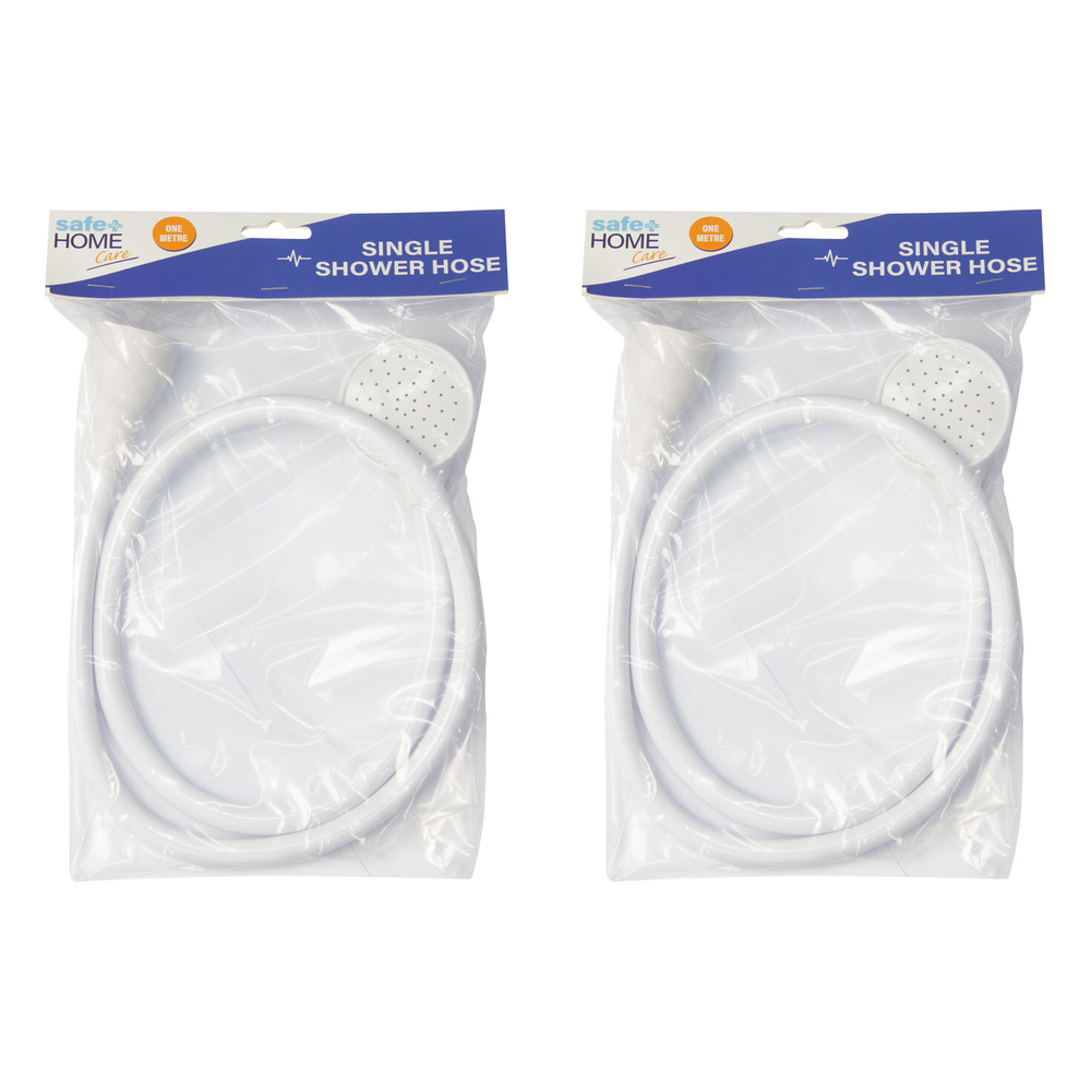 Better Home Care Now 1m Push On Single Shower Hose 2 Pack
