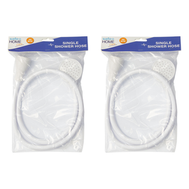 Better Home Care Now 1m Push On Single Shower Hose 2 Pack