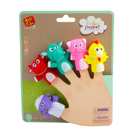Farm Animal Finger Puppets 5vPiece Set for Baby Play and Early Learning