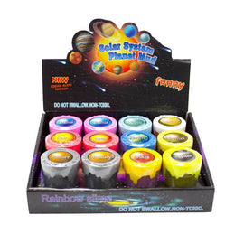 Solar System Planet Mud Slime Counter Display of 12