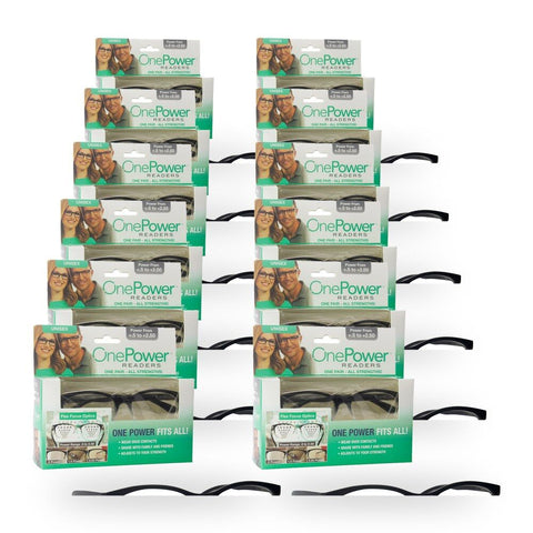 Reading Glasses Two Tone Oval +0.5 To +2.50 Pack of 12