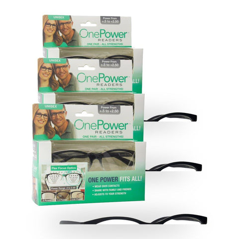 Reading Glasses Two Tone Oval +0.5 To +2.50 Pack of 3