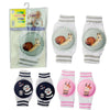 Baby Crawling Knee Pads Pair Assorted Designs - Random Design and Colour Supplied Bundle of 4
