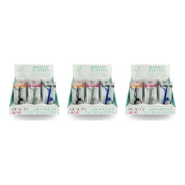 Beauty & Me Magnifying Makeup Glasses Counter Display of 12 Bundle of 3