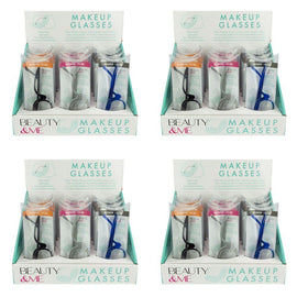 Beauty & Me Magnifying Makeup Glasses Counter Display of 12 Bundle of 4