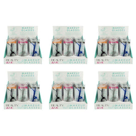 Beauty & Me Magnifying Makeup Glasses Counter Display of 12 Bundle of 6