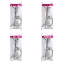 Beauty & Me Magnifying Makeup Glasses +3.00 Strength - Random Colour Supplied Pack of 4