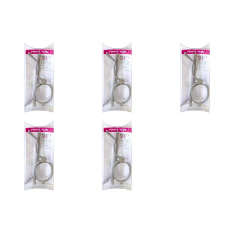 Beauty & Me Magnifying Makeup Glasses +3.00 Strength - Random Colour Supplied Pack of 5