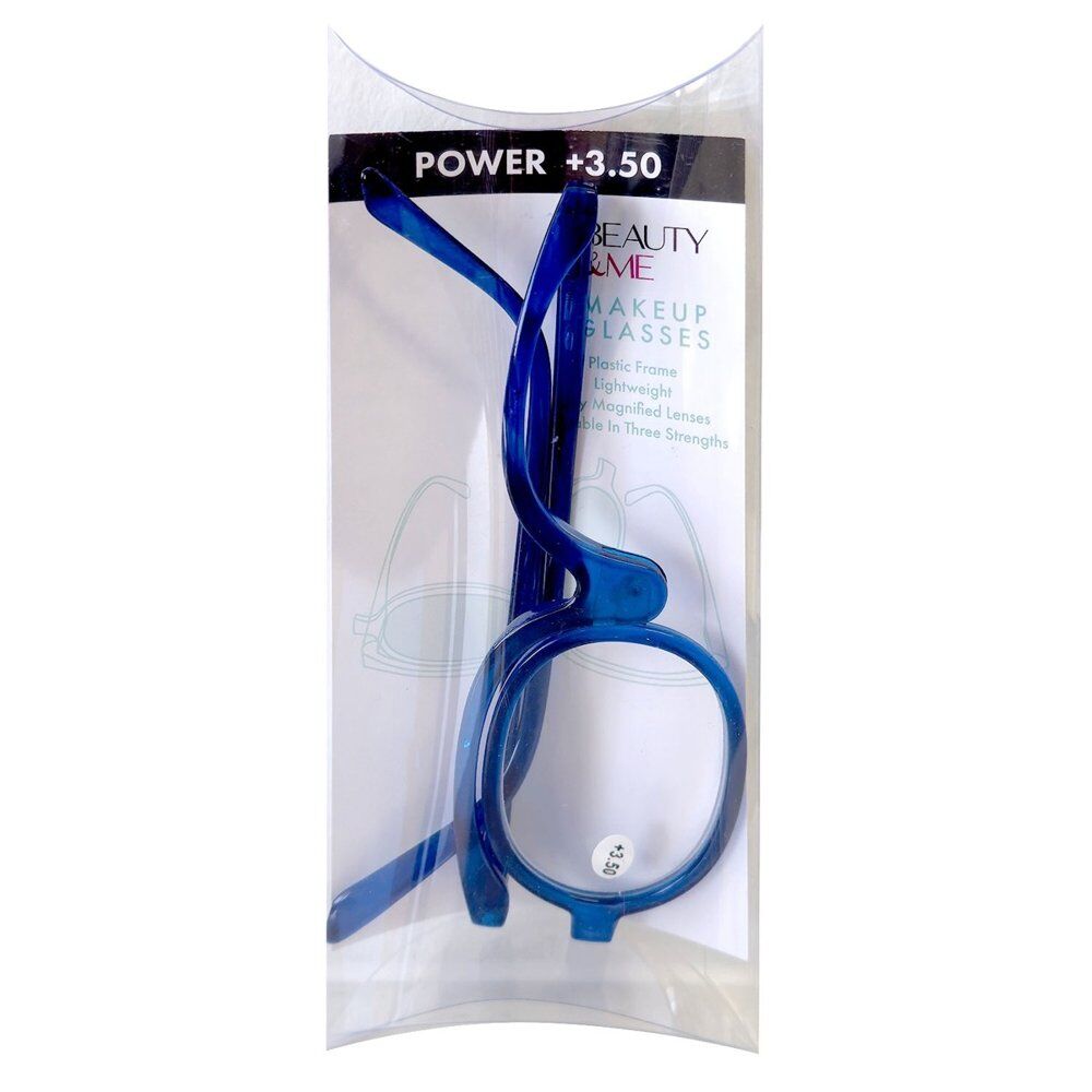 Beauty & Me Magnifying Makeup Glasses +3.50 Strength - Random Colour Supplied Pack of 4