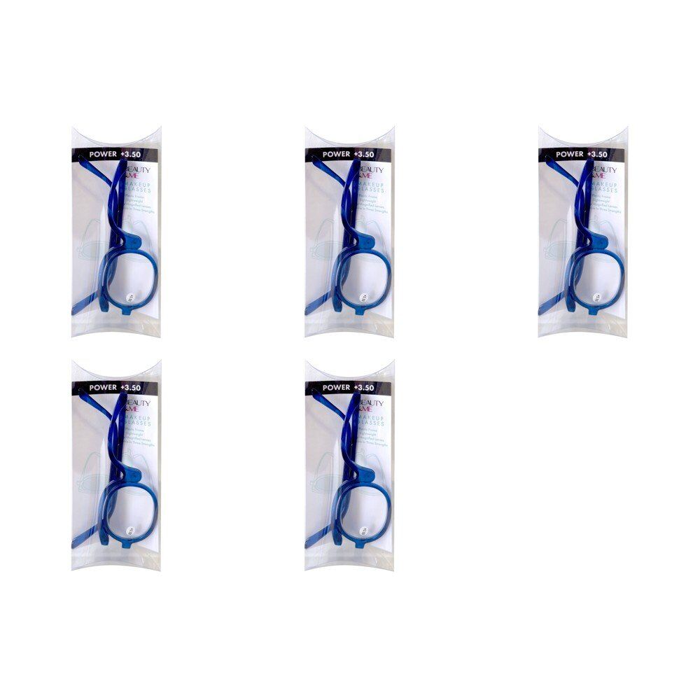 Beauty & Me Magnifying Makeup Glasses +3.50 Strength - Random Colour Supplied Pack of 5