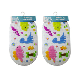 Fun In The Tub Non Peel Antibacterial MouldFree Dinosaur Bath Mat 69x39cm 2pc