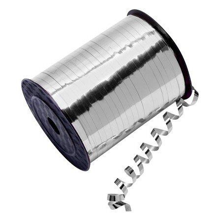 Curling Ribbon Metallic Silver 5mm x 500 Yards Pack of 6