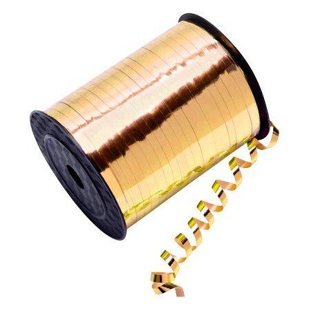 Curling Ribbon Gold Metallic 5mm x 500 Yards Pack of 5