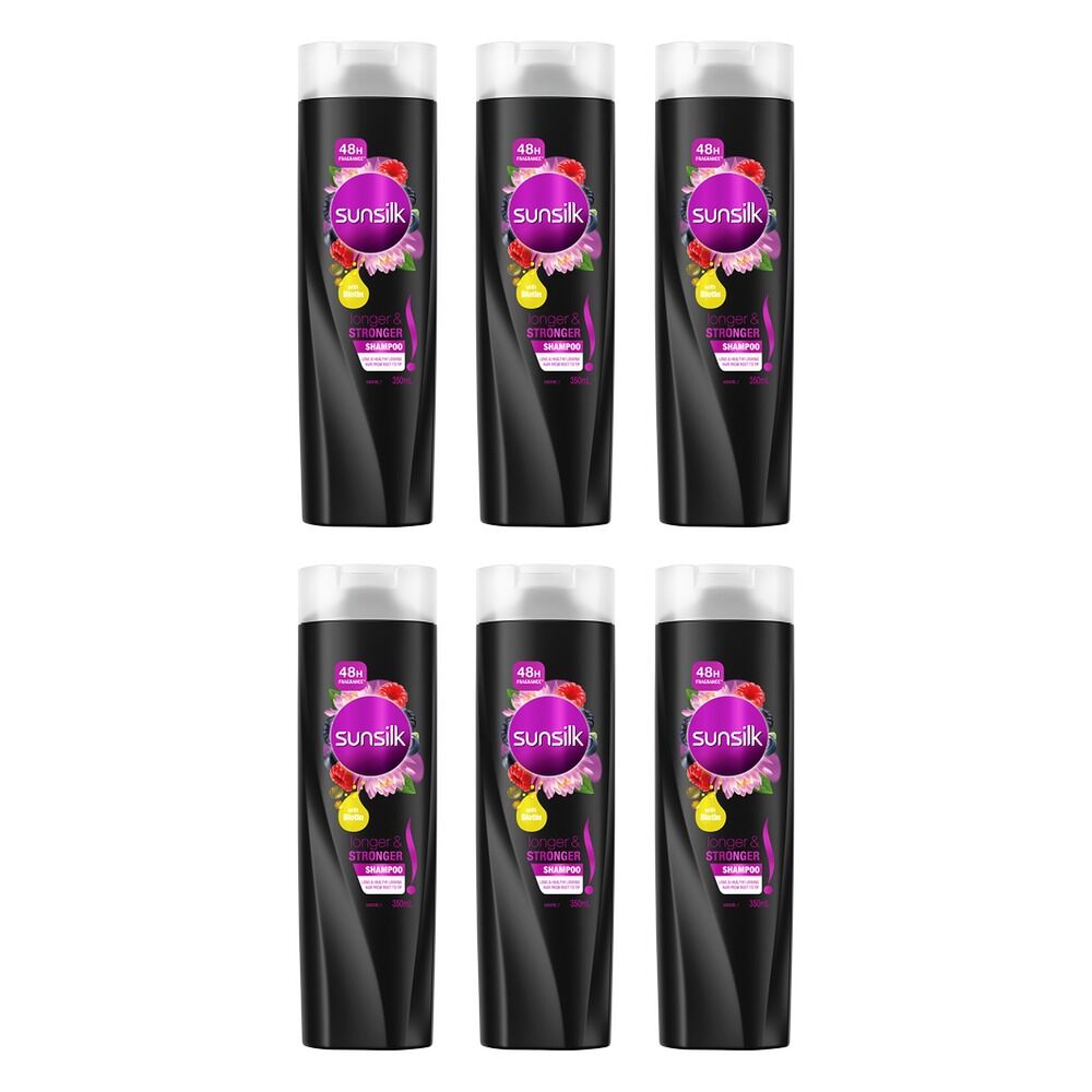 Sunsilk Longer & Stronger Shampoo 350mL Pack of 6