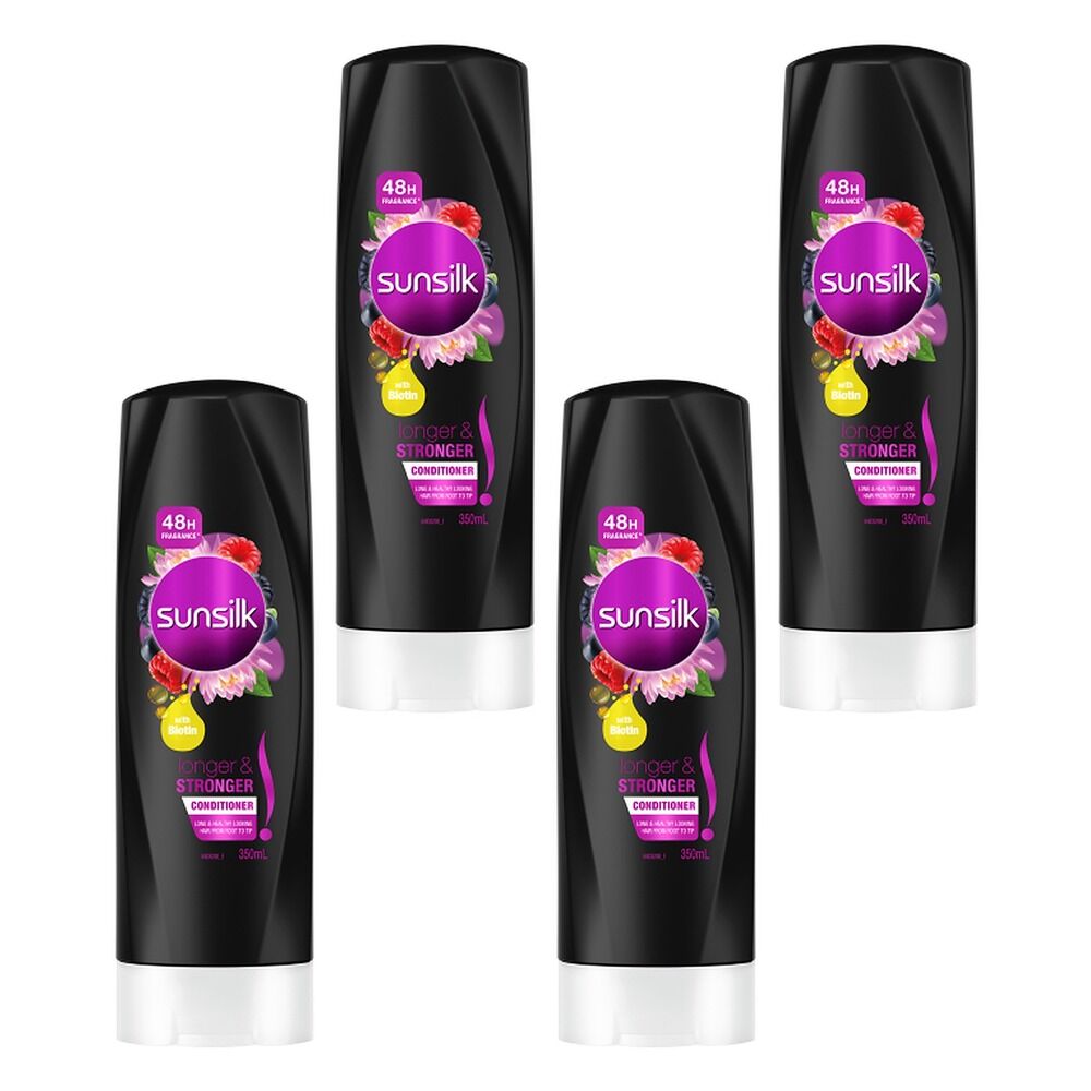 Sunsilk Longer & Stronger Conditioner 350mL Pack of 4