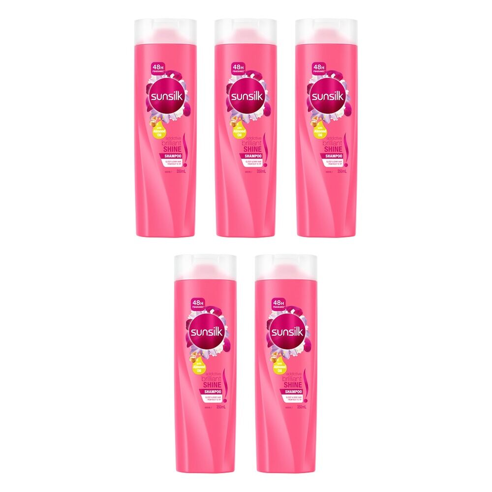 Sunsilk Addictive Brilliant Shine Shampoo 350mL Pack of 5