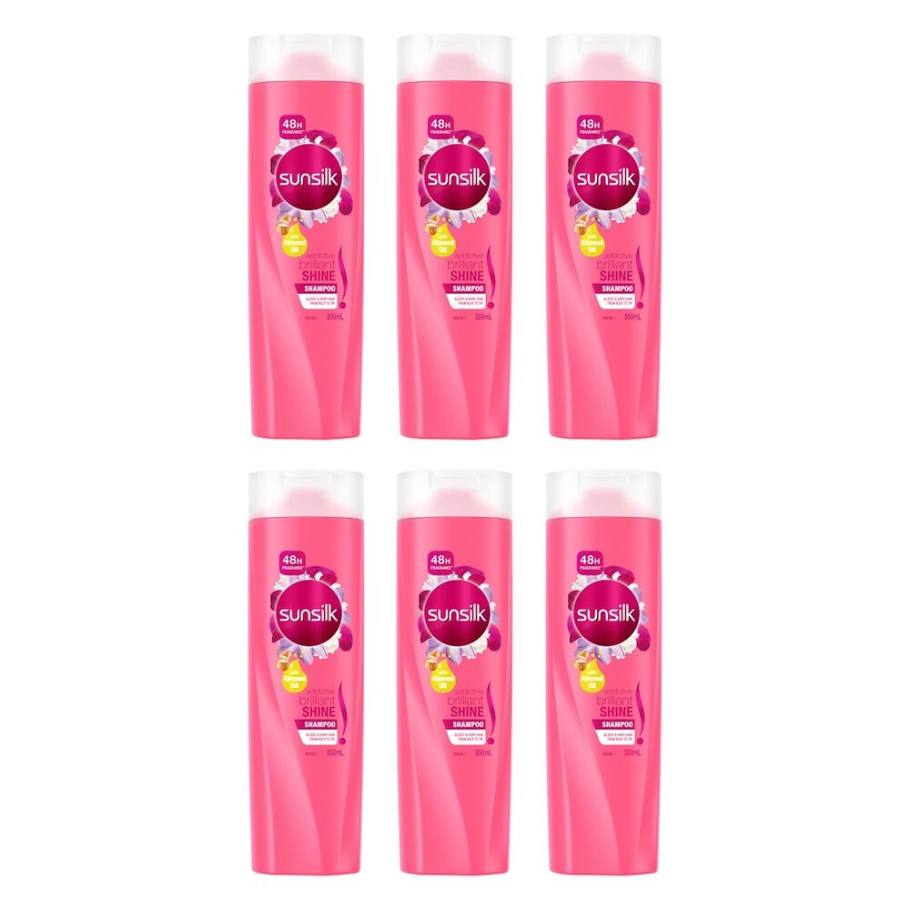 Sunsilk Addictive Brilliant Shine Shampoo 350mL Pack of 6