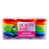 Health & Beauty Knitted Ponytailers Rainbow Bright Colours 32 Pack