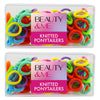 Beauty & Me 2 Pack 100 Rainbow Ponytailers No Snag Soft Hair Ties