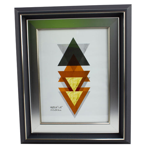Homeware Photo Frame Black And Silver Design 6
