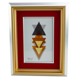 Homeware Photo Frame Gold And Red Design 4