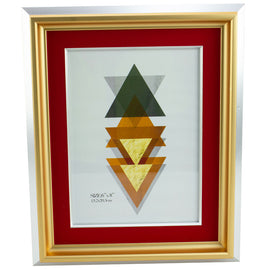 Homeware Photo Frame Gold And Red Design 6