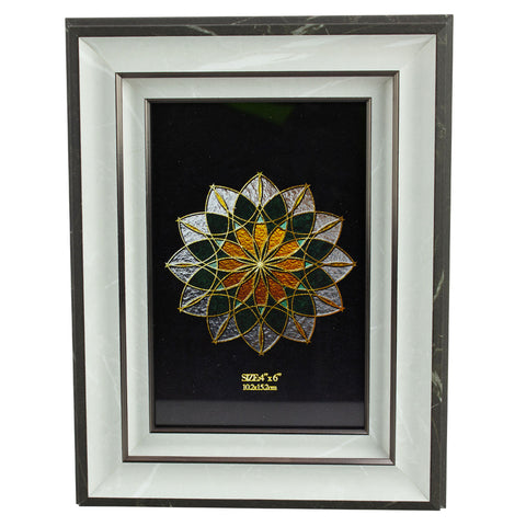 Homeware Photo Frame White And Gold Trim Design 4