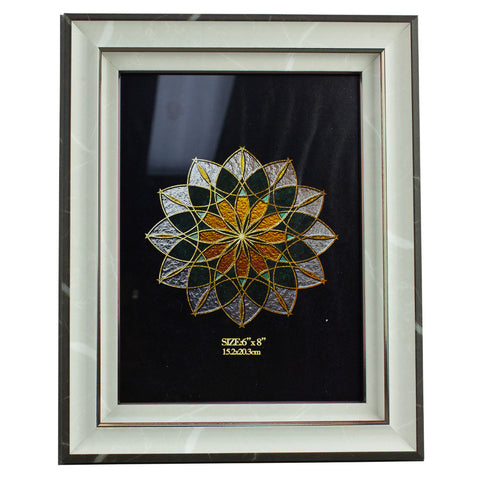 Homeware Photo Frame White And Gold Trim Design 6