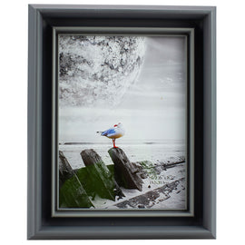 Homeware Photo Frame Bird Print Dark Blue/ Grey Design 6