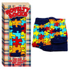 Unisex Jigsaw Puzzle Crew Socks Colourful Gift Boxed One Size Fits Most