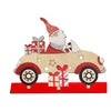 Christmas Decor Stand Santa In A Car Design