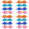 Kids Swimming Goggles Fish Design with Ear Plugs Assorted Colours - Random Colour Supplied Pack of 4