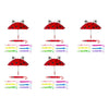 Kids Umbrella with Pop-Up Eyes Assorted Designs - Random Design and Colour Supplied Pack of 5