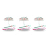 Kids Clear Dome Umbrella Fox Print - Random Colour Supplied Pack of 3