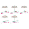 Kids Clear Dome Umbrella Fox Print - Random Colour Supplied Pack of 5