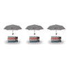 Compact Folding Umbrella Houndstooth Print Push Button Assorted Colours - Random Colour Supplied Pack of 3