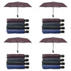 Compact Folding Umbrella Geometric Prints Push Button Assorted - Random Design and Colour Supplied Pack of 4