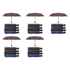 Compact Folding Umbrella Geometric Prints Push Button Assorted - Random Design and Colour Supplied Pack of 5