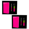 Office Essentials Pen and Notepad with Matching Keyring Pink Pack of 2