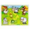 Kids Early learning Wooden Puzzle Farm Animals Design