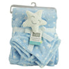 Baby Bed Time Essentials Blanket Security Blanket Blue Colour With Star Design