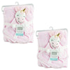 Baby Unicorn Blanket Set Pink 2 Pack Security Blanket and Throw